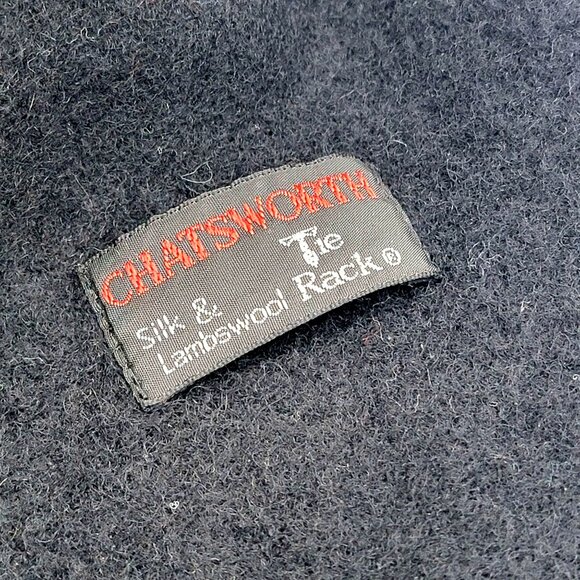 Vtg Chatworth Tie Rack Men's Wool/Silk Paisley print Opera scarf - Picture 12 of 14